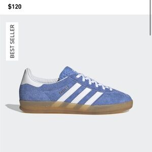 Adidas Gazelle Indoor Blue Suede Sneakers